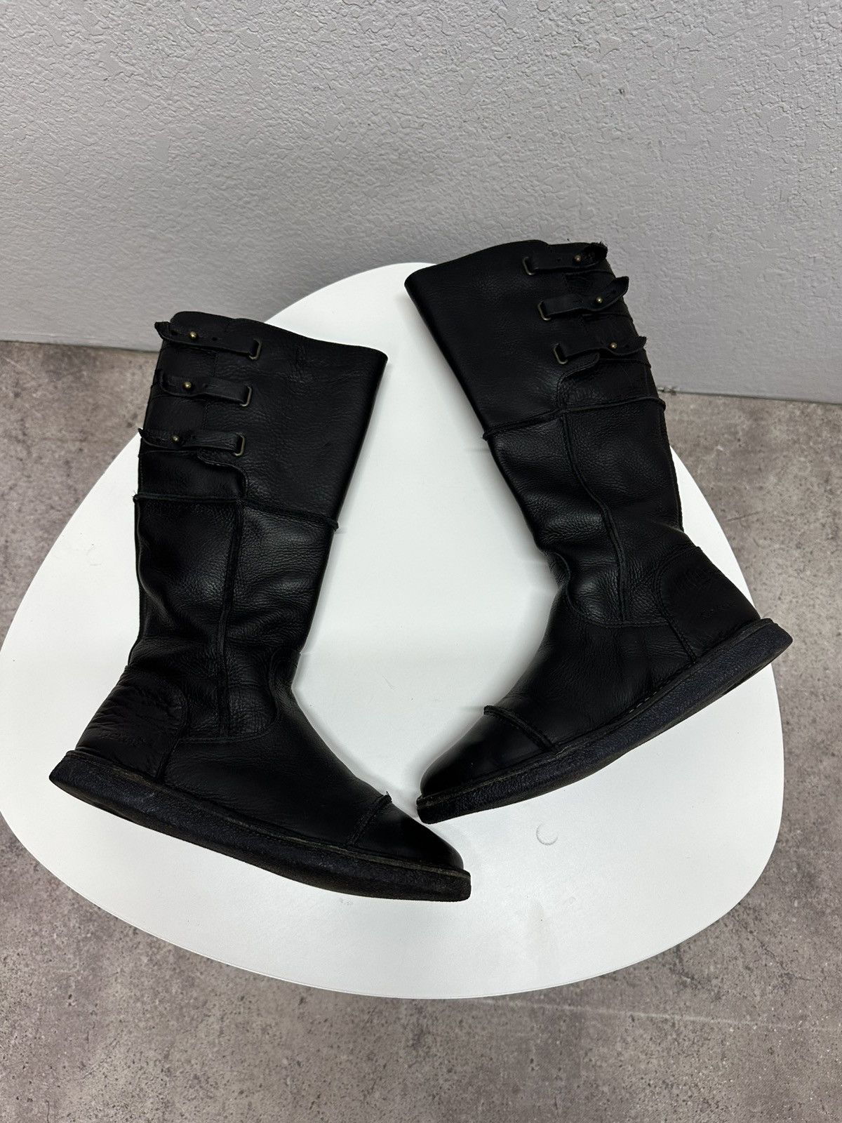 Kickers Vintage Kickers Belted Leather Biker High Boots AS 98 Style Size US 7.5 / EU 40-41 - 4 Thumbnail
