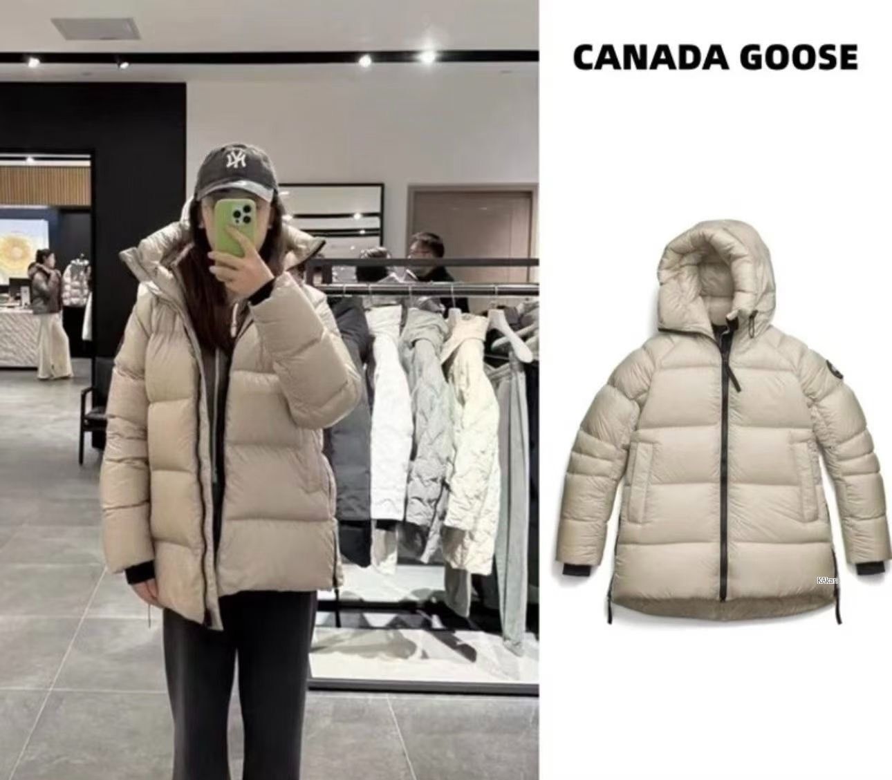 Canada Goose Canada Goose Gray Silver Hooded Down Jacket Size US M / EU 48-50 / 2 - 7 Thumbnail