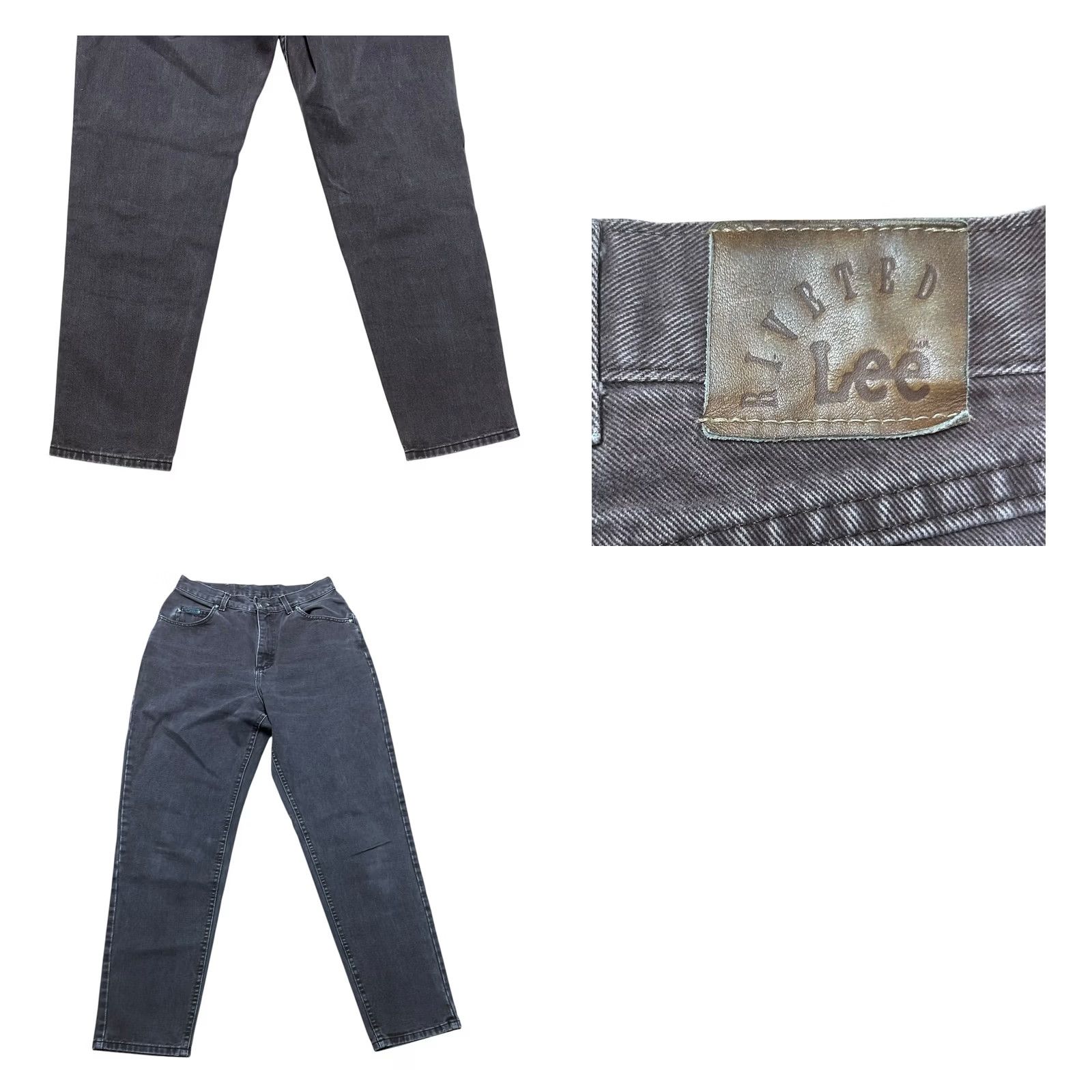 Lee VTG Lee Premium Classic USA Jeans Brown Tapered Mom Denim Cotton Women’s Sz 10 Regular Inseam 31 in Dark Wash Distressed? No. Size 32" / US 10 / IT 46 - 9 Thumbnail