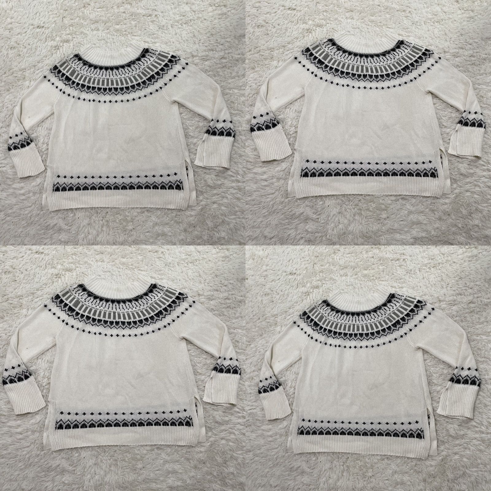 Vintage VINTAGE WORKSHOP Republic Clothing Sweater XL FairIsle Nordic Blue White Knit Jumper XL Size XL / US 12-14 / IT 48-50 - 10 Thumbnail