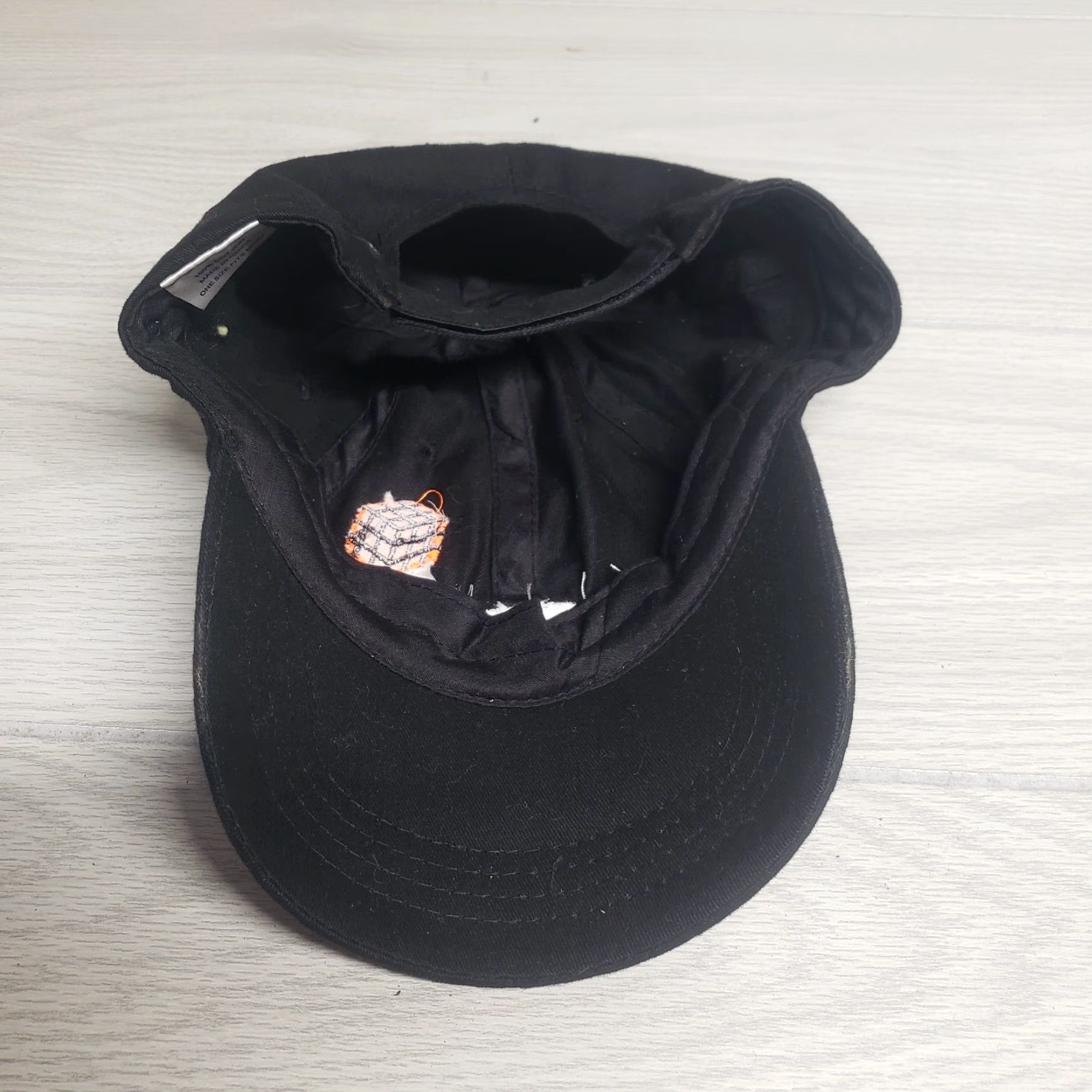Logo 7 VINTAGE Jacobi Trucker Hat Cap Adult Adjustable Strapback Corduroy Black Block Logo Hat Mens Size ONE SIZE - 6 Thumbnail