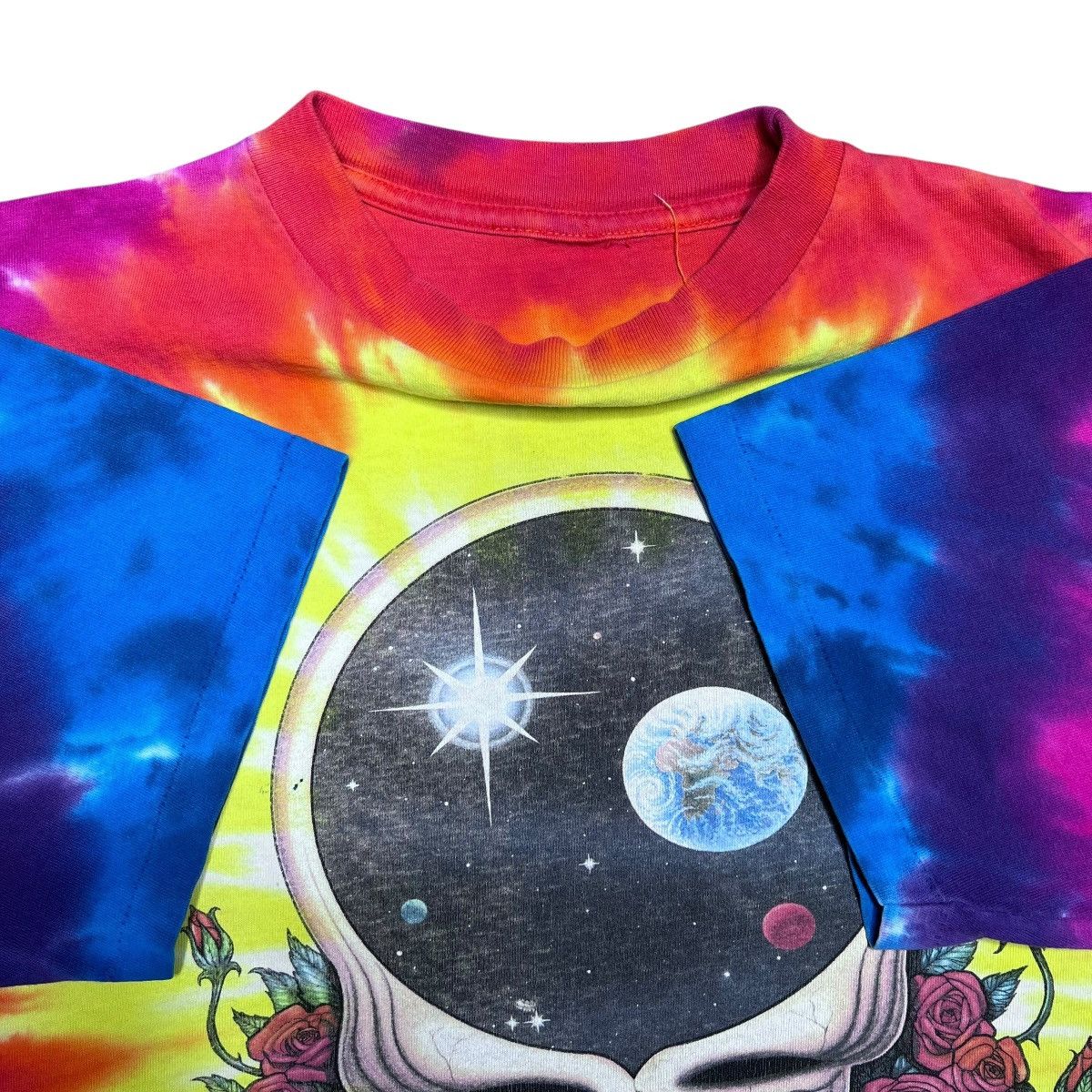 Band Tees Vintage 1992 Grateful Dead Steal Your Face Space Tie Dye Tee Size US M / EU 48-50 / 2 - 3 Thumbnail