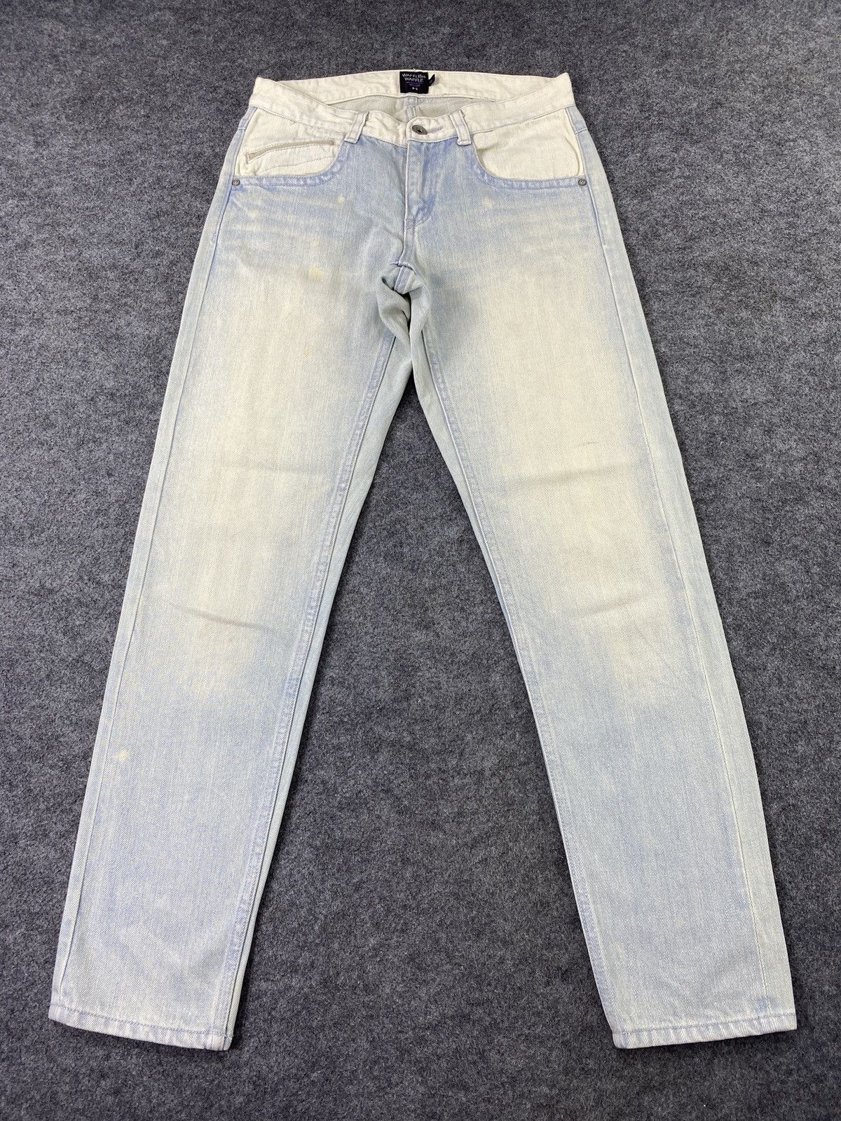 Japanese Brand × Jean Waffling Waffle Image+Create Artistic Jeans - J1126 Size US 30 / EU 46 - 2 Thumbnail