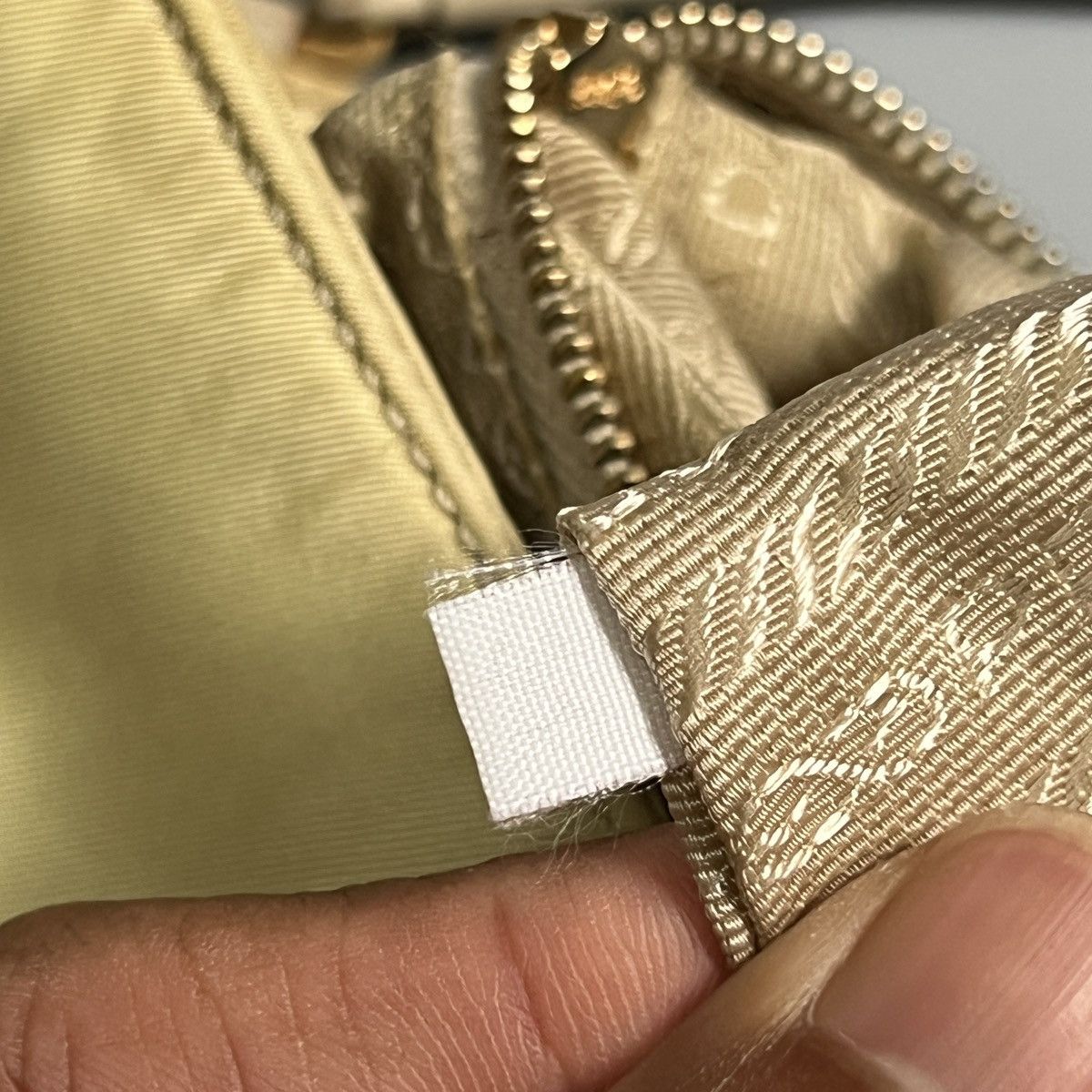 Prada Authentic Vintage Prada Tessuto "Champagne" Handbag Size ONE SIZE - 5 Thumbnail