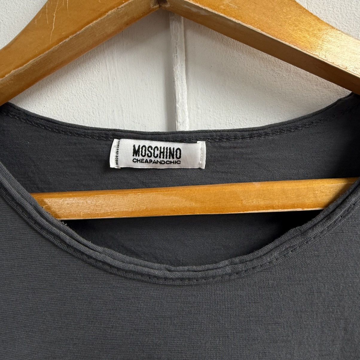 Moschino Moschino Cheap And Chic Grey Cotton Maxi Dress Size L / US 10 / IT 46 - 7 Thumbnail