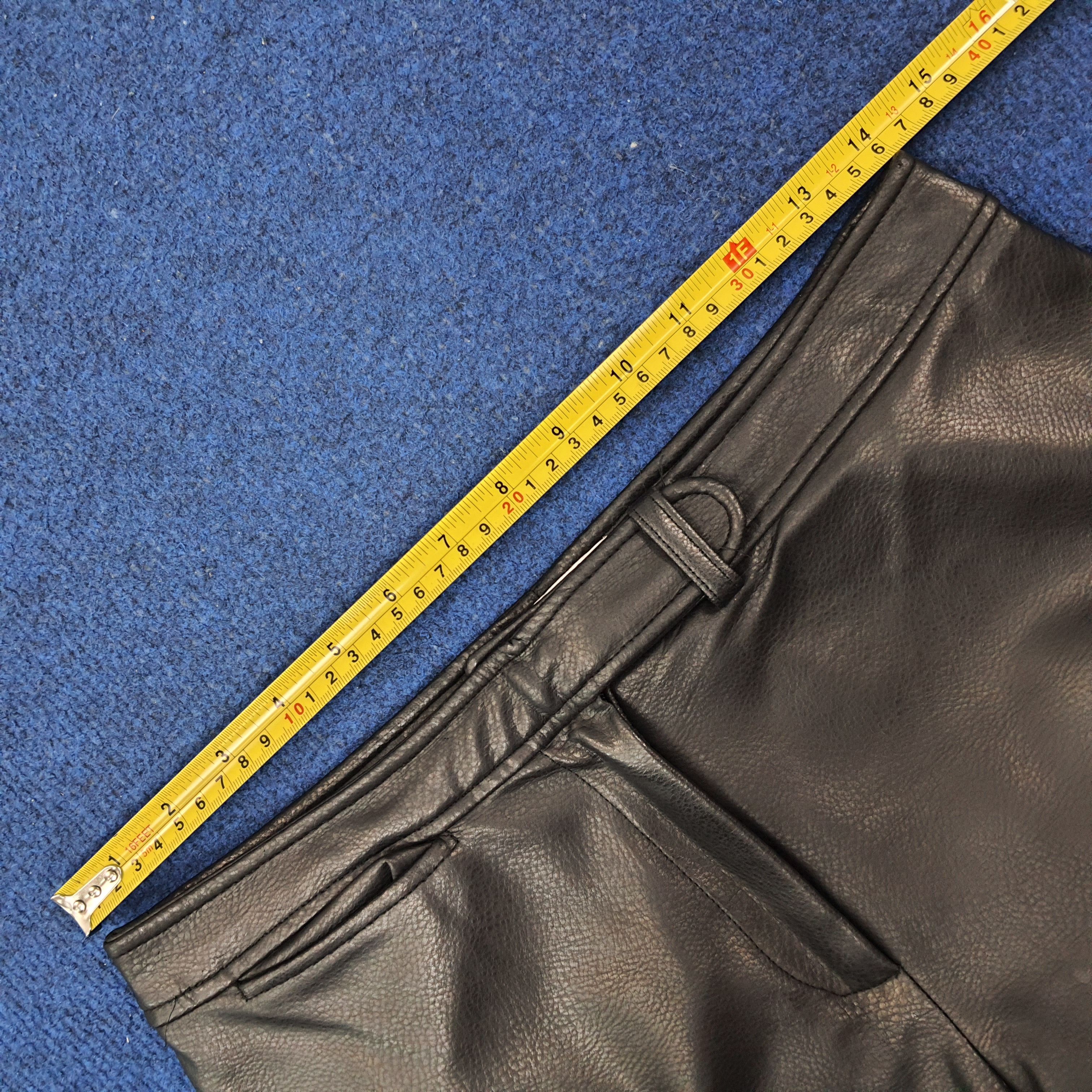 Marella Vintage Marella Tricot Designer Leather Pants C235N38 Size 28" / US 6 / IT 42 - 9 Thumbnail