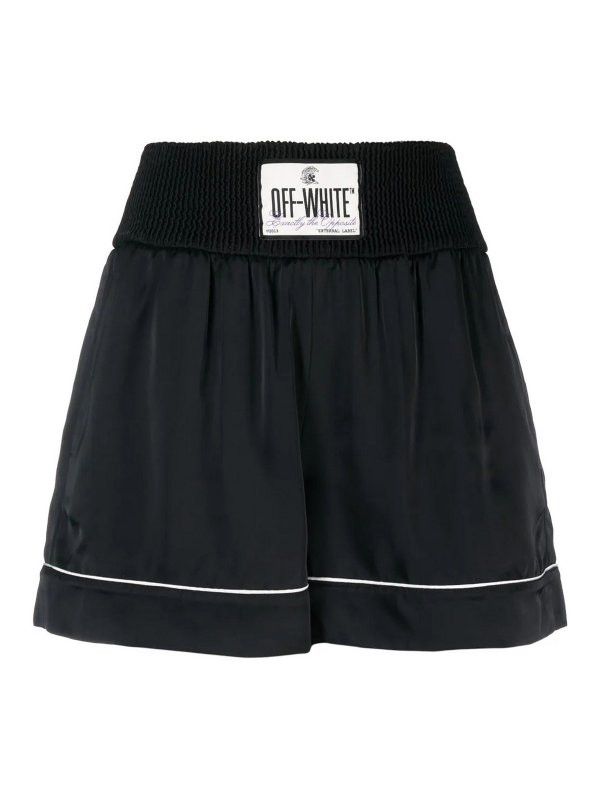 Off-White o1y1225 Logo Short in Black Size 25" / US 0 / IT 36 - 1 Thumbnail