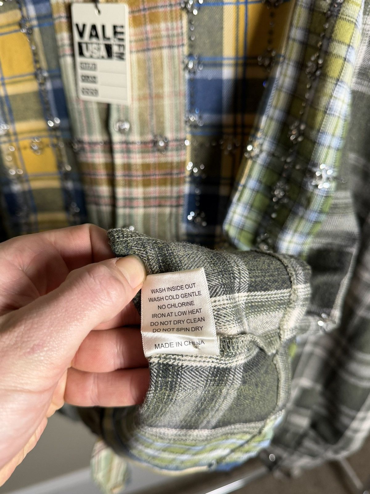 Vale Vale Forever Earth Day Flannel 'Green/Patchwork' Size US M / EU 48-50 / 2 - 9 Thumbnail