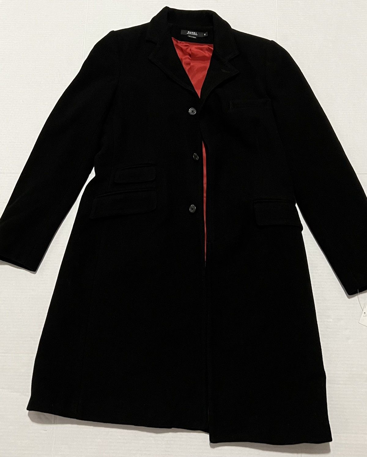 Rugby Ralph Lauren Vintage New Rugby Ralph Lauren Longline Wool Long Coat Black Size L / US 10 / IT 46 - 2 Thumbnail