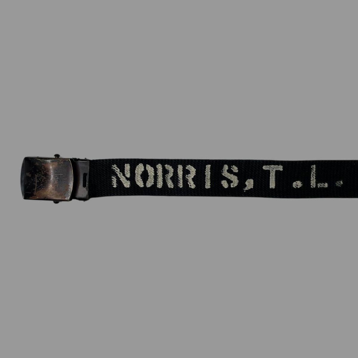 Vintage Vintage 1960s stenciled military belt Size 28 - 2 Thumbnail