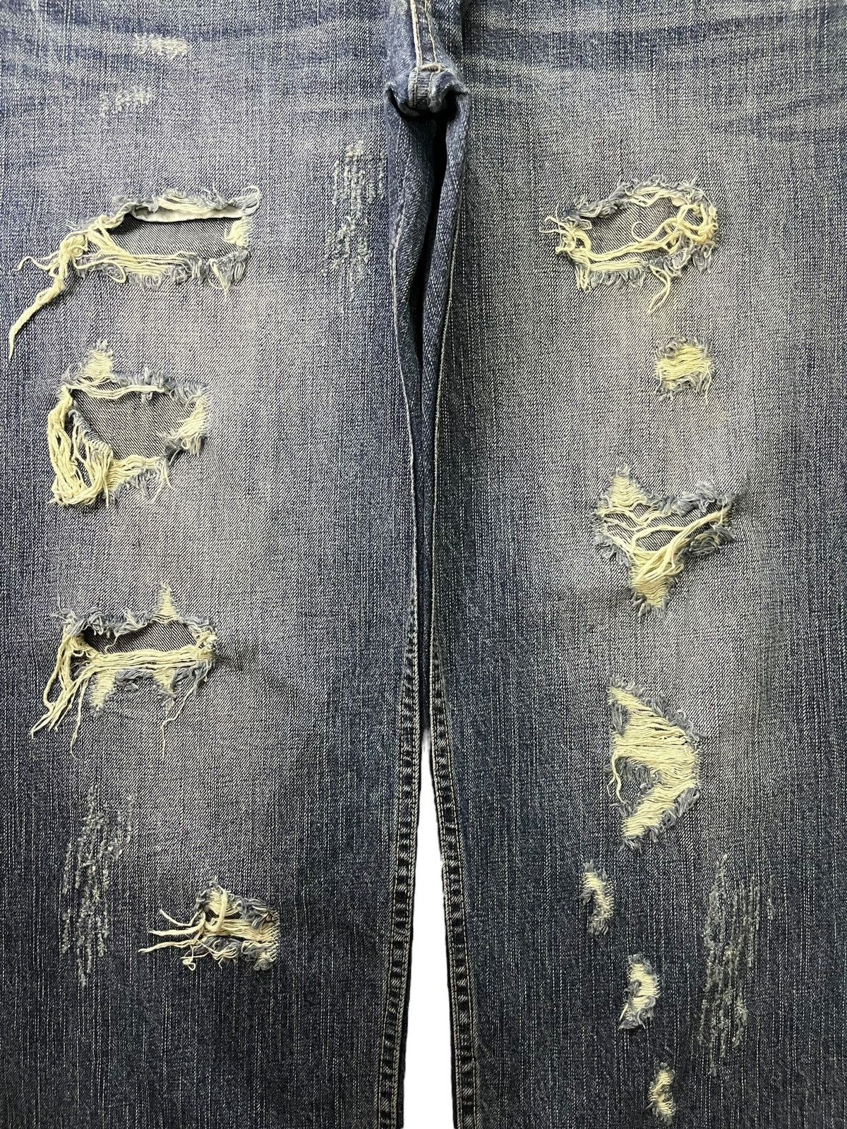 Japanese Brand Vintage Japanese Brand Bleached Style Distressed Baggy Jeans Size US 37 - 5 Thumbnail
