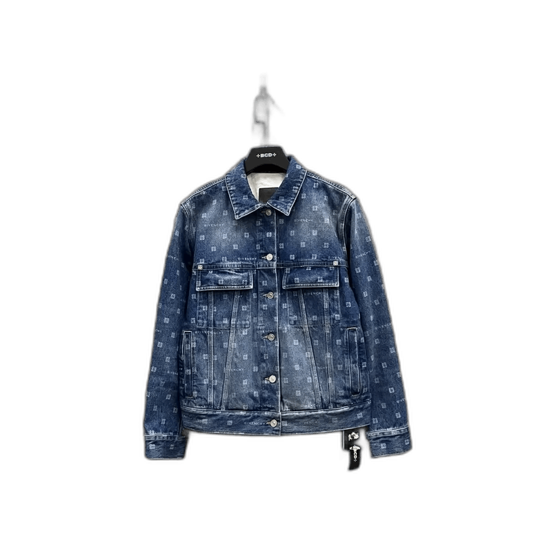 Givenchy Givenchy Givenchy Printed Denim Jacket with Buttons -2507 Size US S / EU 44-46 / 1 - 1 Thumbnail