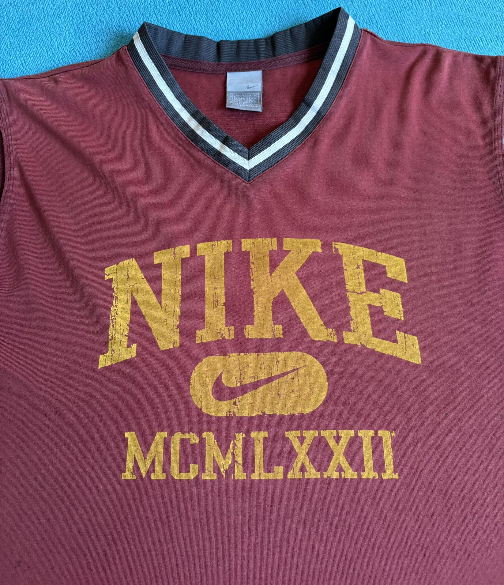 Nike × Vintage Nike MCMLXXII 72 Sleeveless Y2K Size. L Size US L / EU 52-54 / 3 - 6 Thumbnail