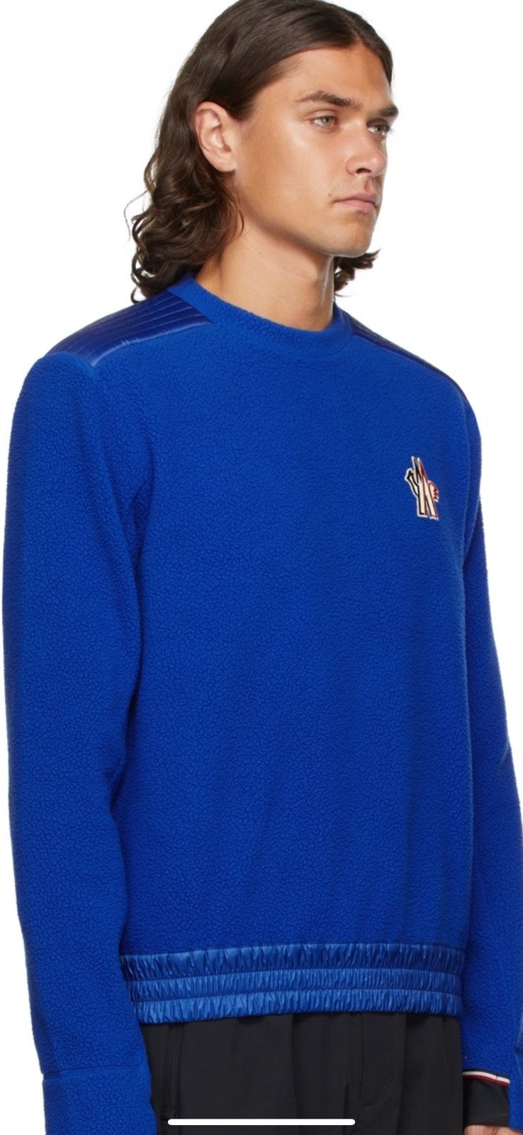 image of Moncler Grenoble Blue Maglia Sweatshirt, Men's (Size Medium)