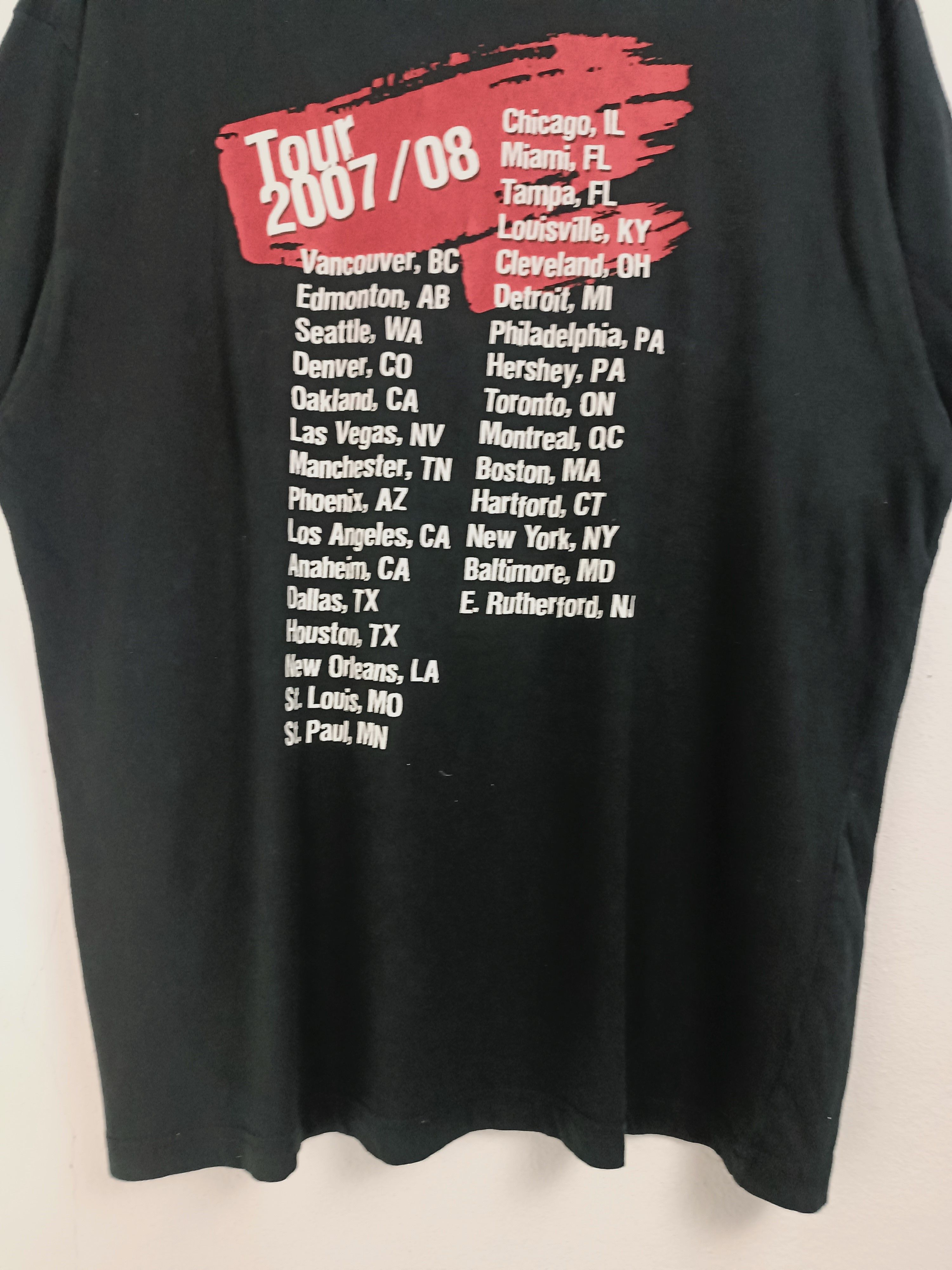 Band Tees VINTAGE 2007 THE POLICE US TOUR TEE sting U2 duran clash Size US L / EU 52-54 / 3 - 14 Thumbnail