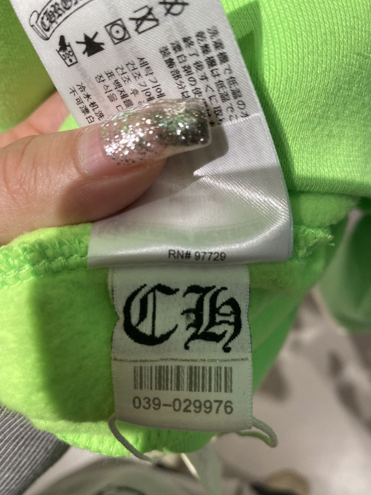 Chrome Hearts Chrome Hearts Script Logo Neon Green Hoodie Size US M / EU 48-50 / 2 - 3 Thumbnail