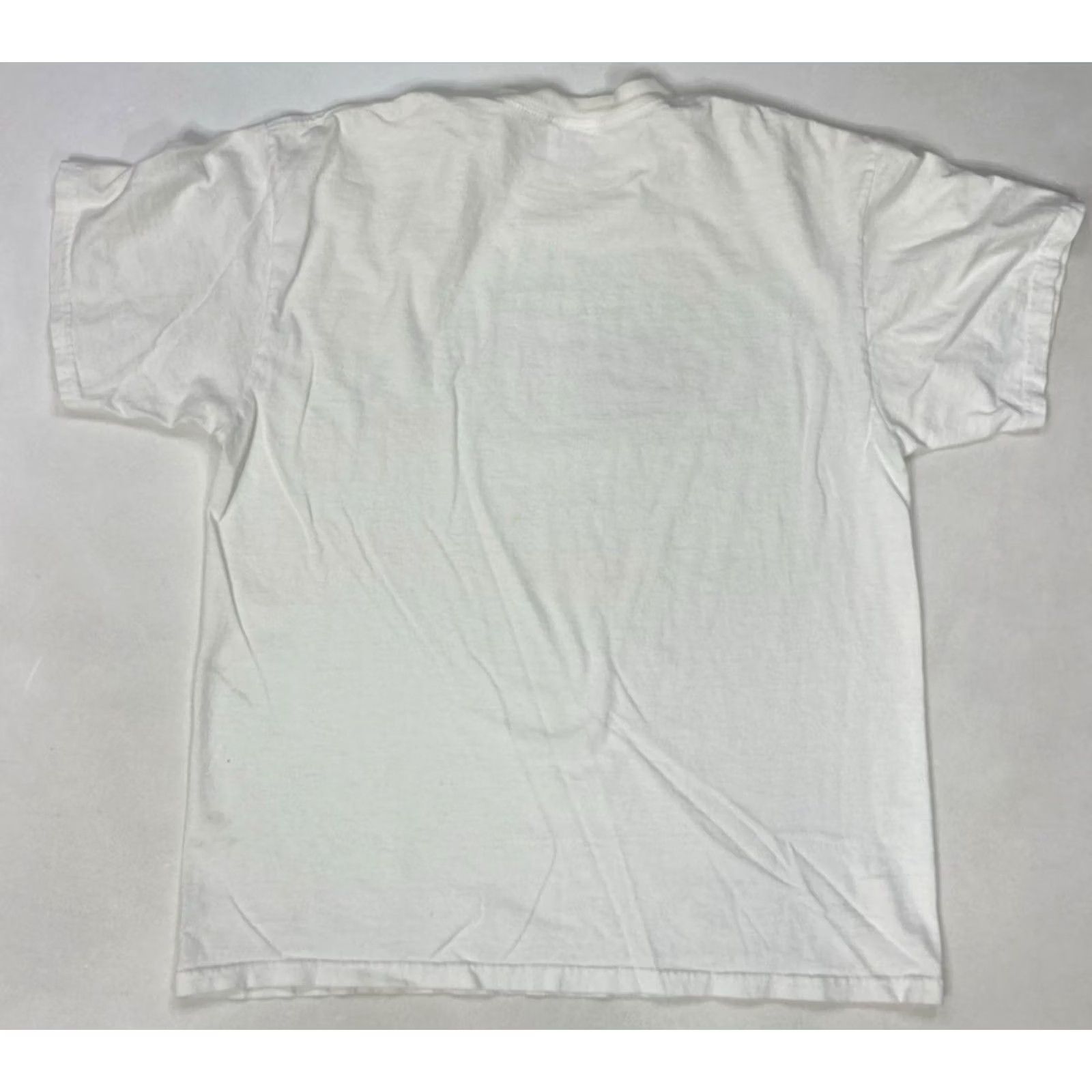 Delta VINTAGE Delta USA Graphic Print T-Shirt Men Large White Cotton Logo Crew Neck Short Sleeve Size US L / EU 52-54 / 3 - 5 Thumbnail