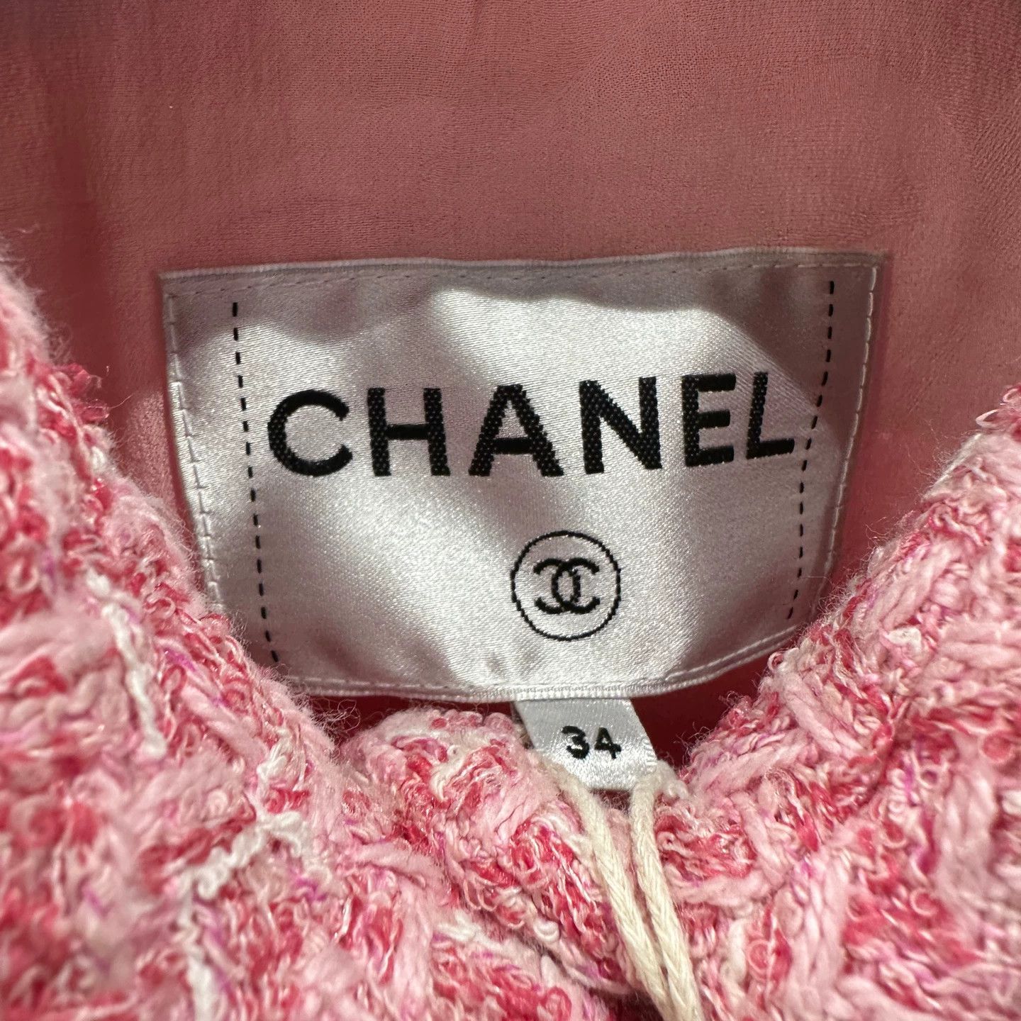 Chanel Chanel 23P Tweed Short-Sleeve Jkt 34 Cotton apr682 Size XS / US 0-2 / IT 36-38 - 3 Thumbnail