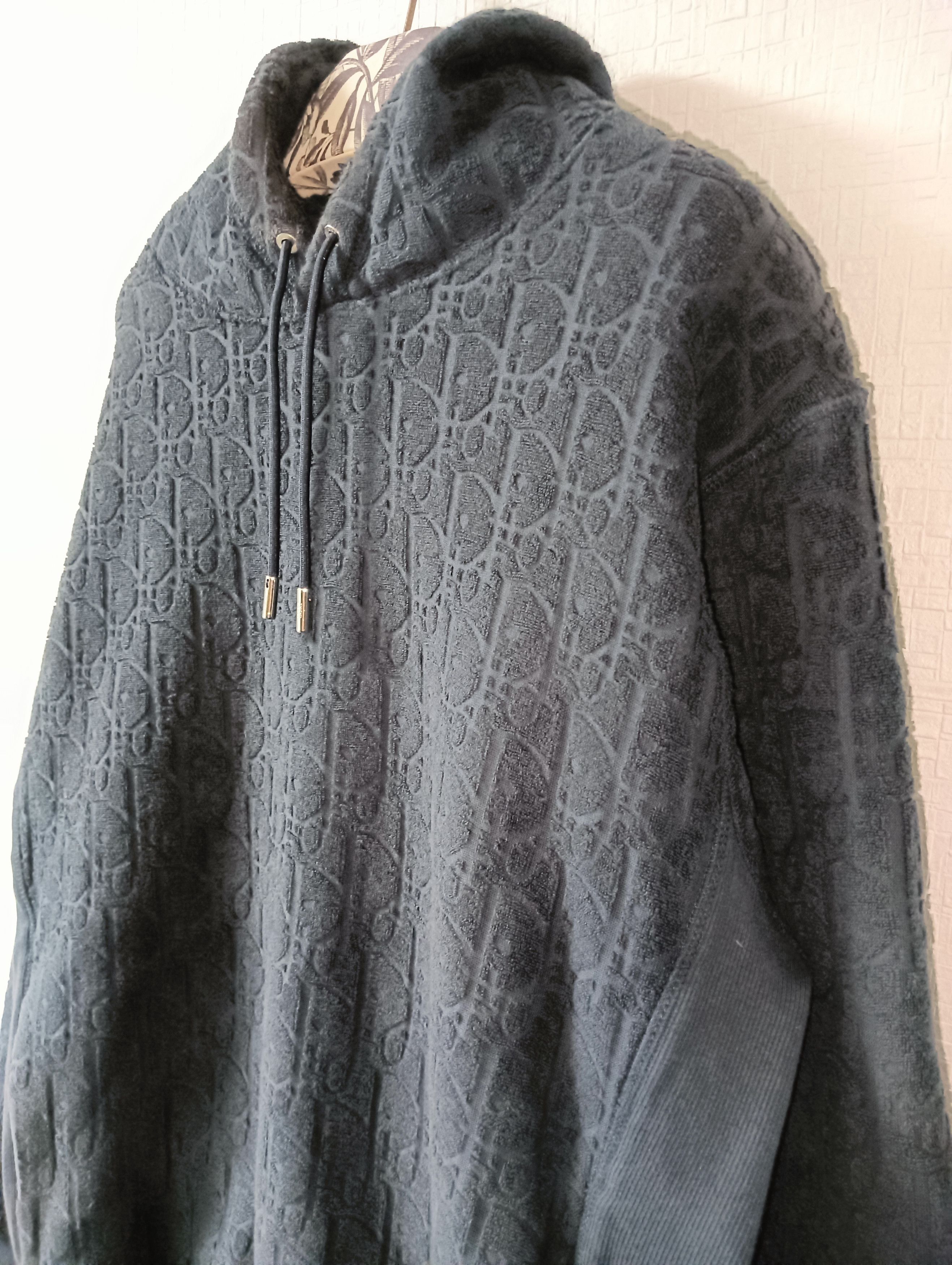 Dior Oblique Towel Hoodie Size US L / EU 52-54 / 3 - 3 Thumbnail