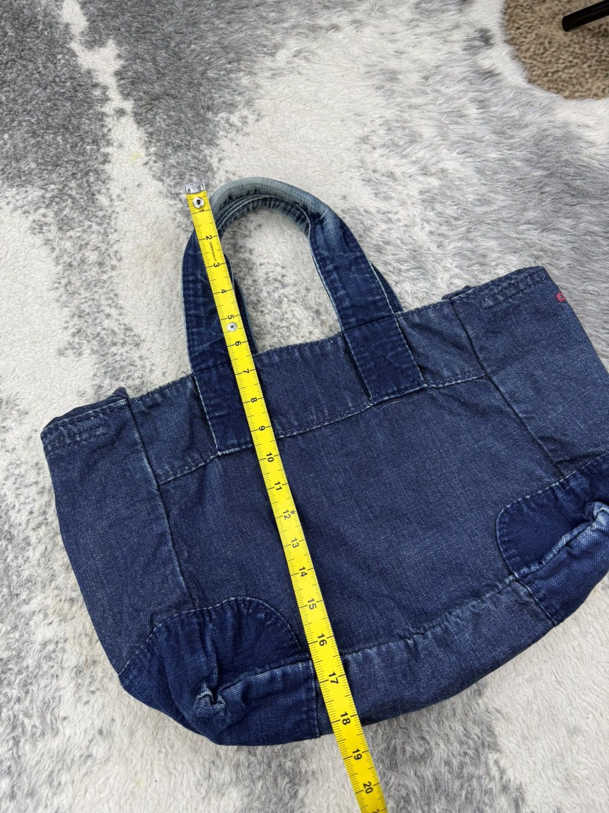 45rpm × Indigo × Japanese Brand 🔥RARE🔥 R by 45rpm Boro Indigo Denim Totebag Size ONE SIZE - 20 Thumbnail