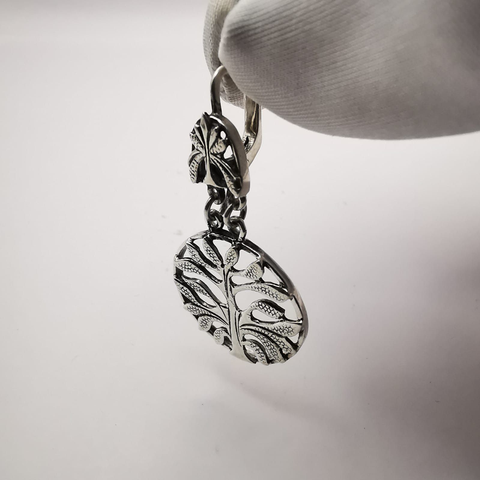 Sterling Silver Vintage Filigree 925 Sterling Silver Earrings Jewelry 8,6 g Size ONE SIZE - 7 Thumbnail