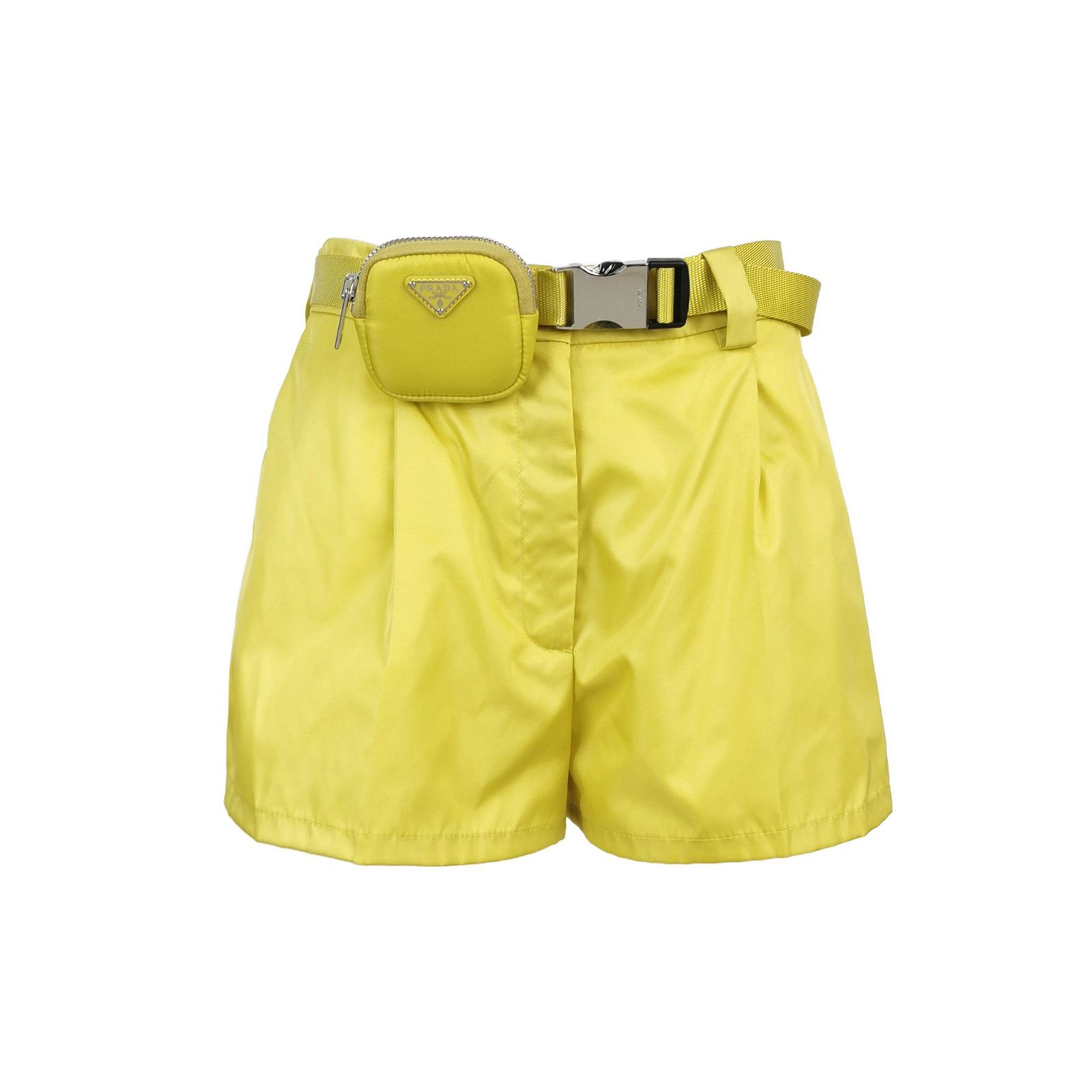 Prada Prada Yellow Belted Short Pants Size 40 - dmc Size 40" / US 18 - 1 Thumbnail