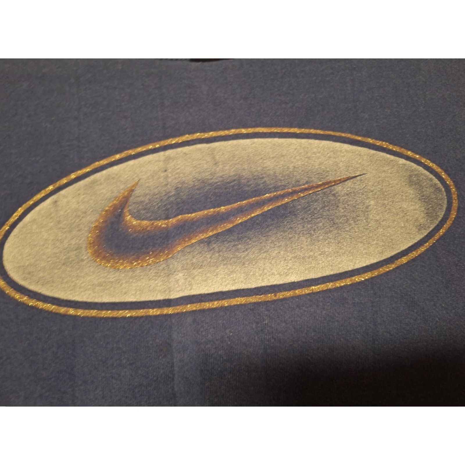 Nike VINTAGE Nike Navy Blue Big Swoosh Logo Crewneck Sweatshirt XL Mens Regular Sweatshirt Blue Nike Air 90s Vintage Hip Hop Size US XL / EU 56 / 4 - 4 Thumbnail