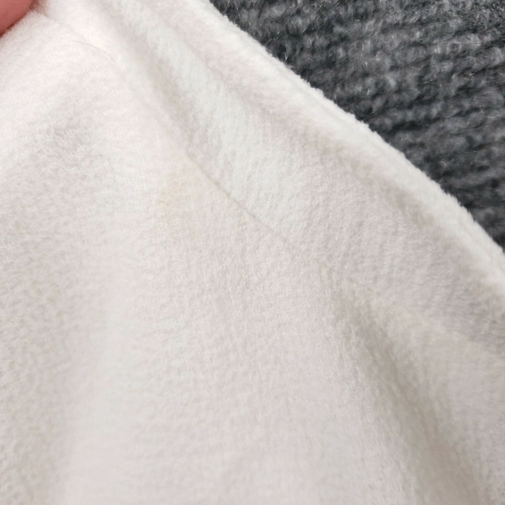 Vintage Peck & Peck Jacket Womens M Medium White Buttoned Pocket Long Sleeves Fleece Size M / US 6-8 / IT 42-44 - 5 Thumbnail