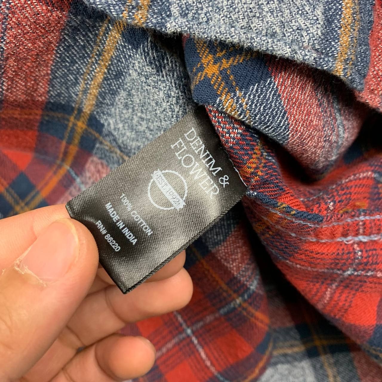 Other Denim & Flower Medium Plaid Long Sleeve Button Down Shirt Size US M / EU 48-50 / 2 - 4 Thumbnail
