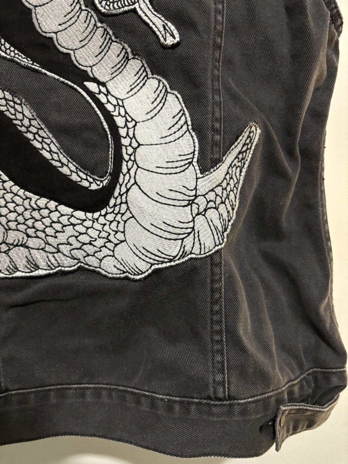 Ksubi Ksubi Classic Denim Vest with Cobra Embroidery Size US S / EU 44-46 / 1 - 10 Thumbnail
