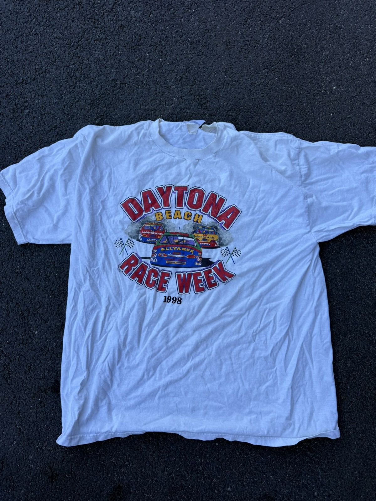 Vintage Vintage daytona race week 1998 tee Size US XL / EU 56 / 4 - 2 Thumbnail