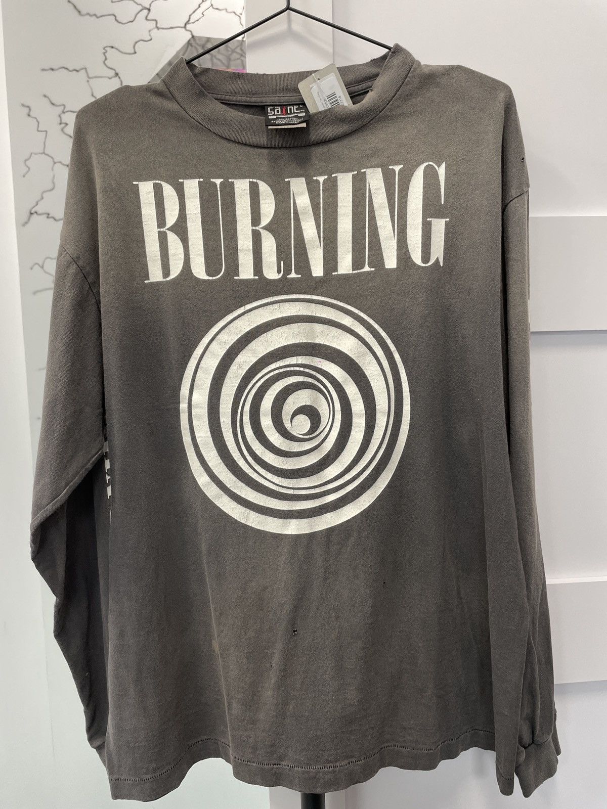 Saint Michael Burning Longsleeve Tee Size XL