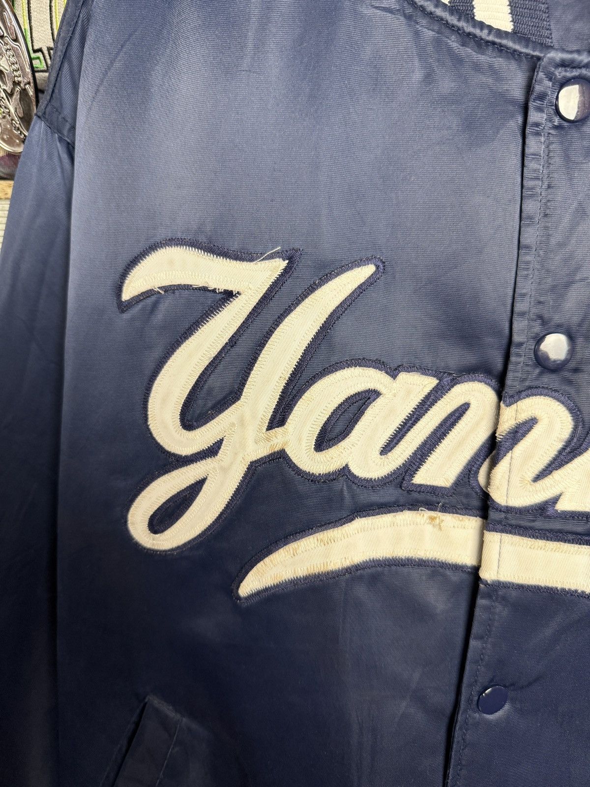 New York Yankees Vintage Majestic Varsity New York Yankees Jacket Size US XL / EU 56 / 4 - 4 Thumbnail