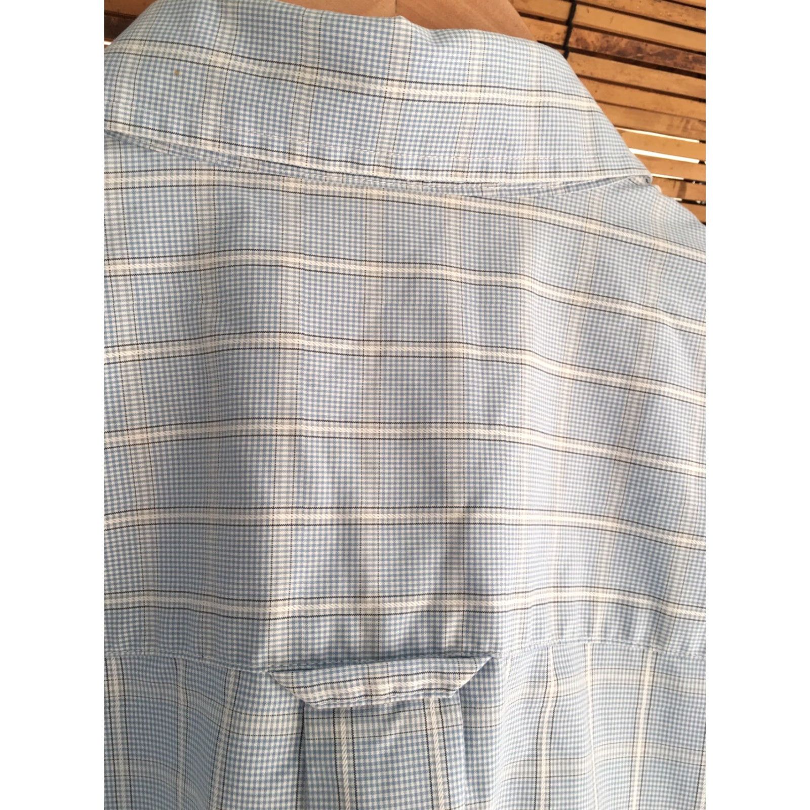 Pendleton Pendleton Mens Large L Button-Front Metro Shirt Wrinkle Resistant Blue 100% Cotton Button-Up Plaids & Checks Long Sleeve Size US L / EU 52-54 / 3 - 6 Thumbnail