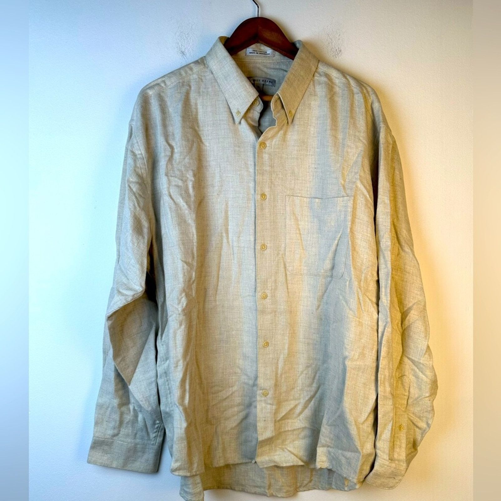 Geoffrey Beene Geoffrey Beene Button Front Shirt Size US XL / EU 56 / 4 - 2 Thumbnail