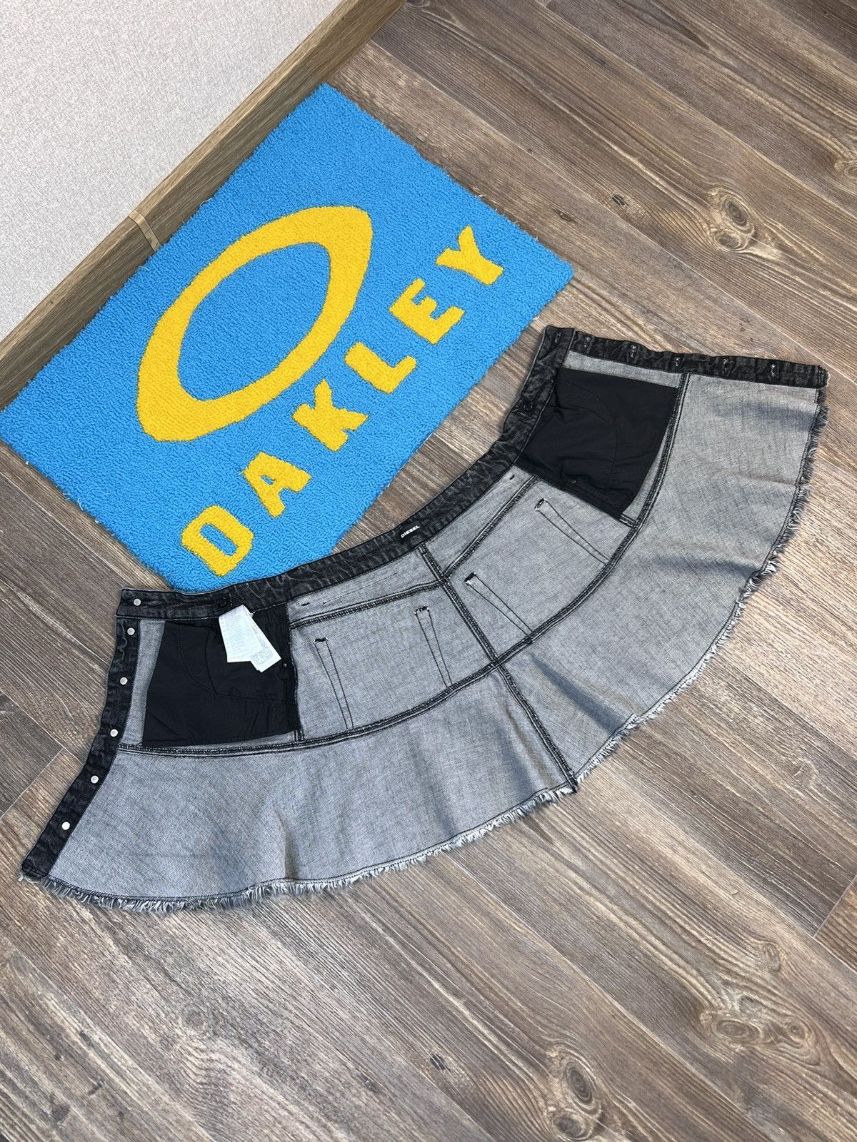 Diesel Diesel Denim Button Up Grey Mini Skirt Size 24" / US 00 / IT 34 - 10 Thumbnail