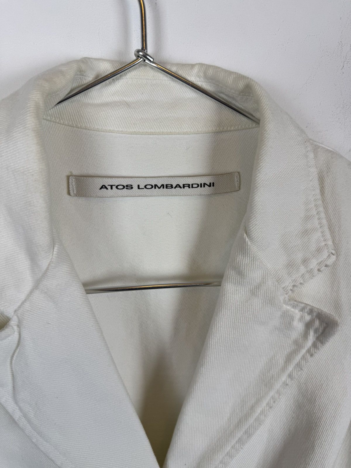 Vintage Vintage Atos Lombardini Made In Italy Cotton Blazer Size M / US 6-8 / IT 42-44 - 3 Thumbnail