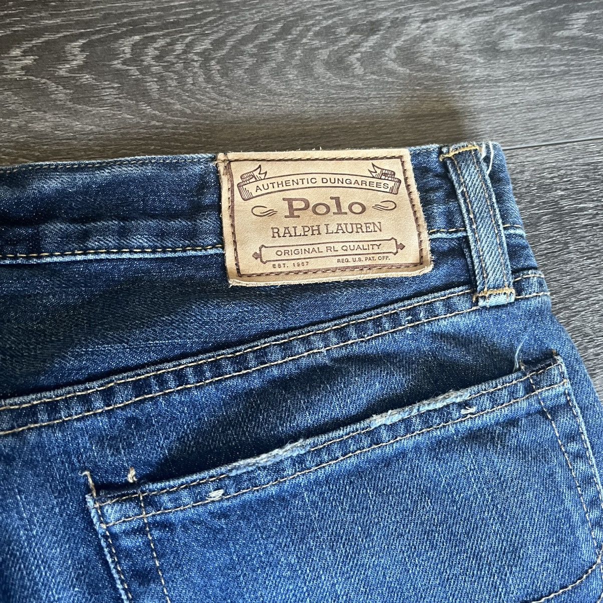 Polo Ralph Lauren × Ralph Lauren × Vintage Polo Ralph Lauren Varick Slim Straight Denim Jeans 33x30 Vtg Size US 33 - 3 Thumbnail