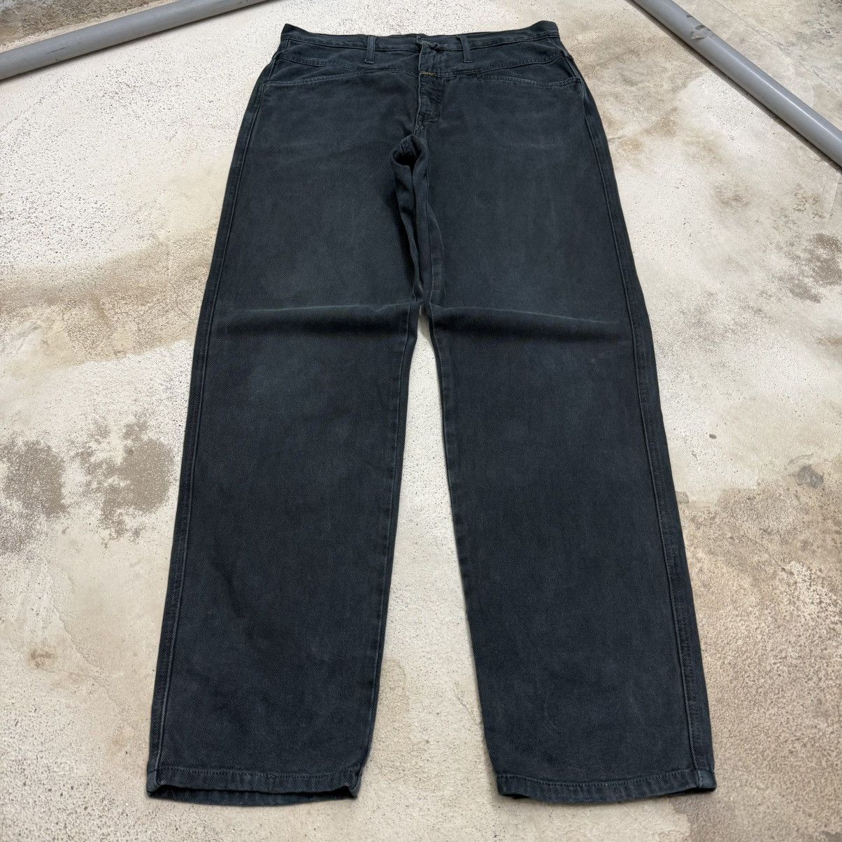 Marithe + Francois Girbaud Vtg Marithe Francois Girbaud Stonewash Wide Fit Denim Pants Size US 34 / EU 50 - 1 Thumbnail