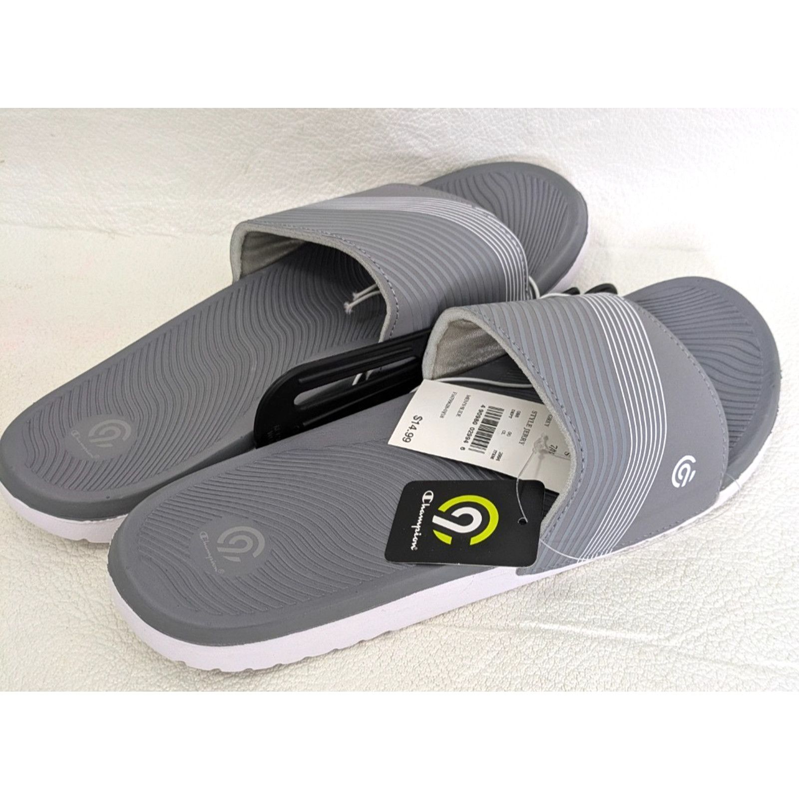 Champion 1 Pair Champion Men's Slide Gray Small 7/8 Foam Slippers Size US 7 / EU 40 - 6 Thumbnail