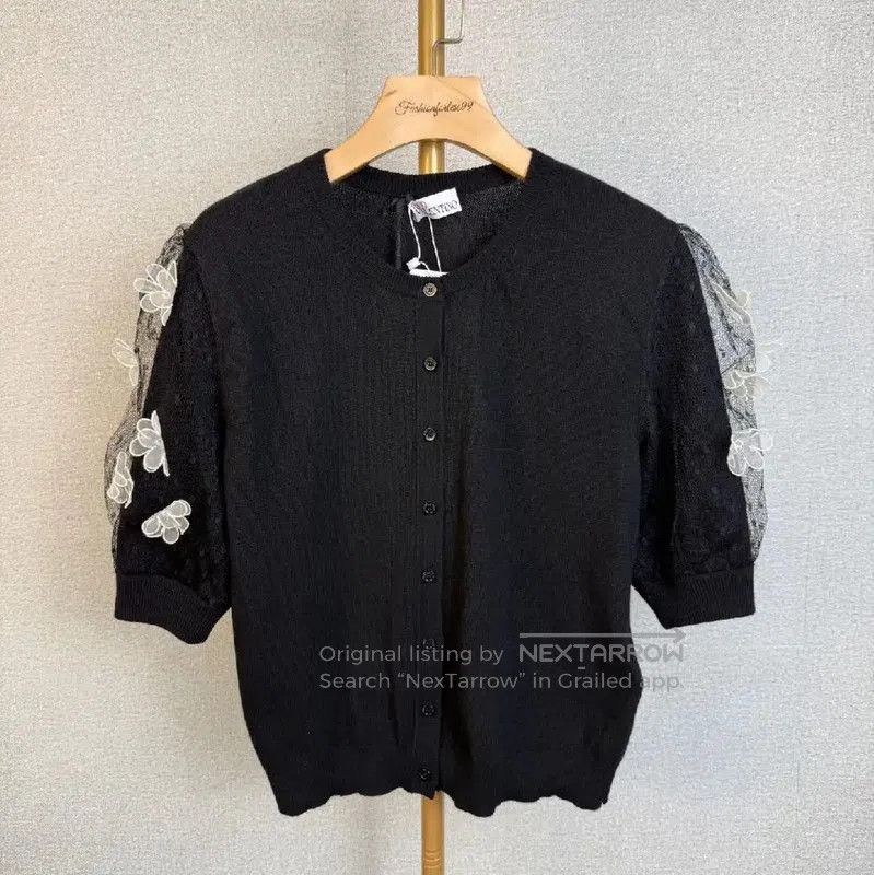 Valentino Valentino Summer Black Cotton Cardigan . Size M / US 6-8 / IT 42-44 - 1 Thumbnail