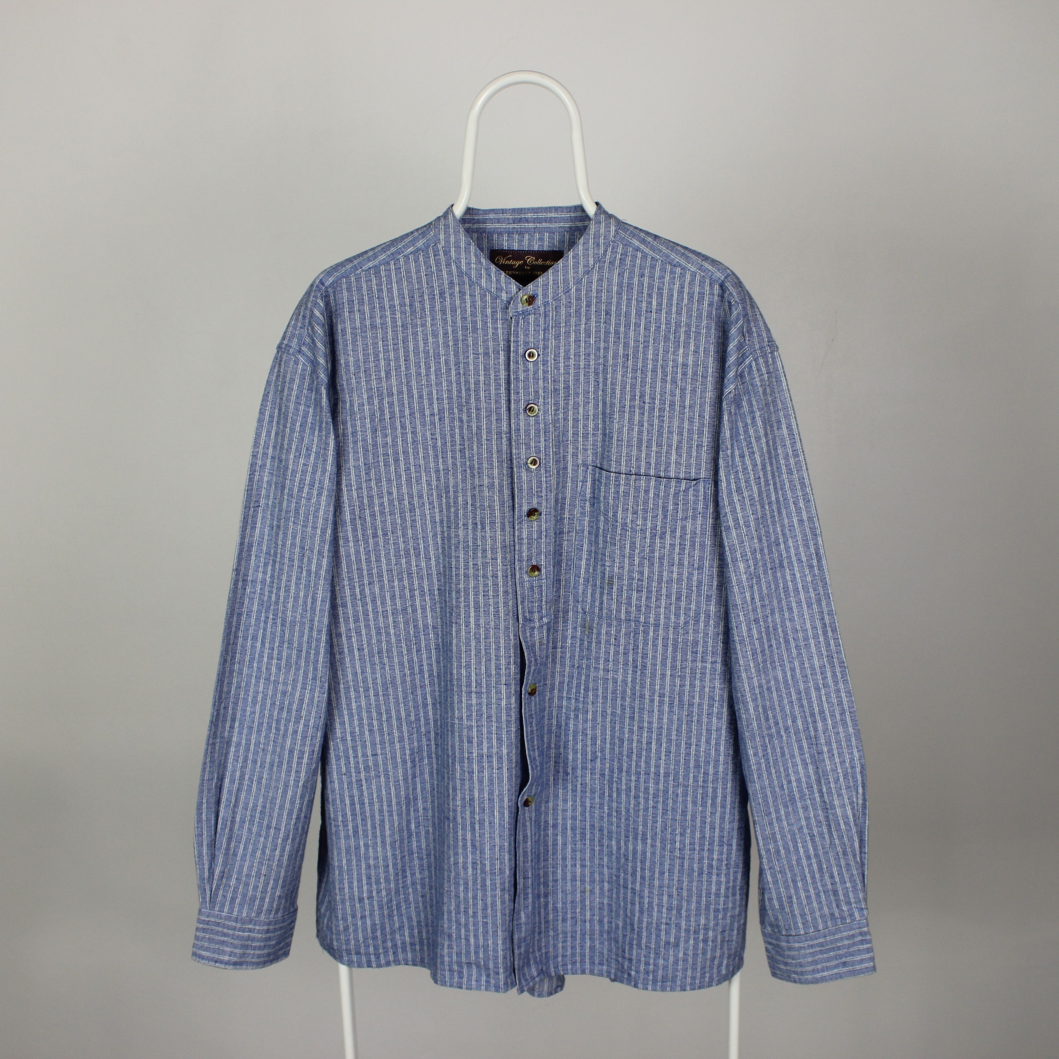 Other Flannel Grandfather Shirt with Grey Ireland Lalley M L Size US M / EU 48-50 / 2 - 2 Thumbnail