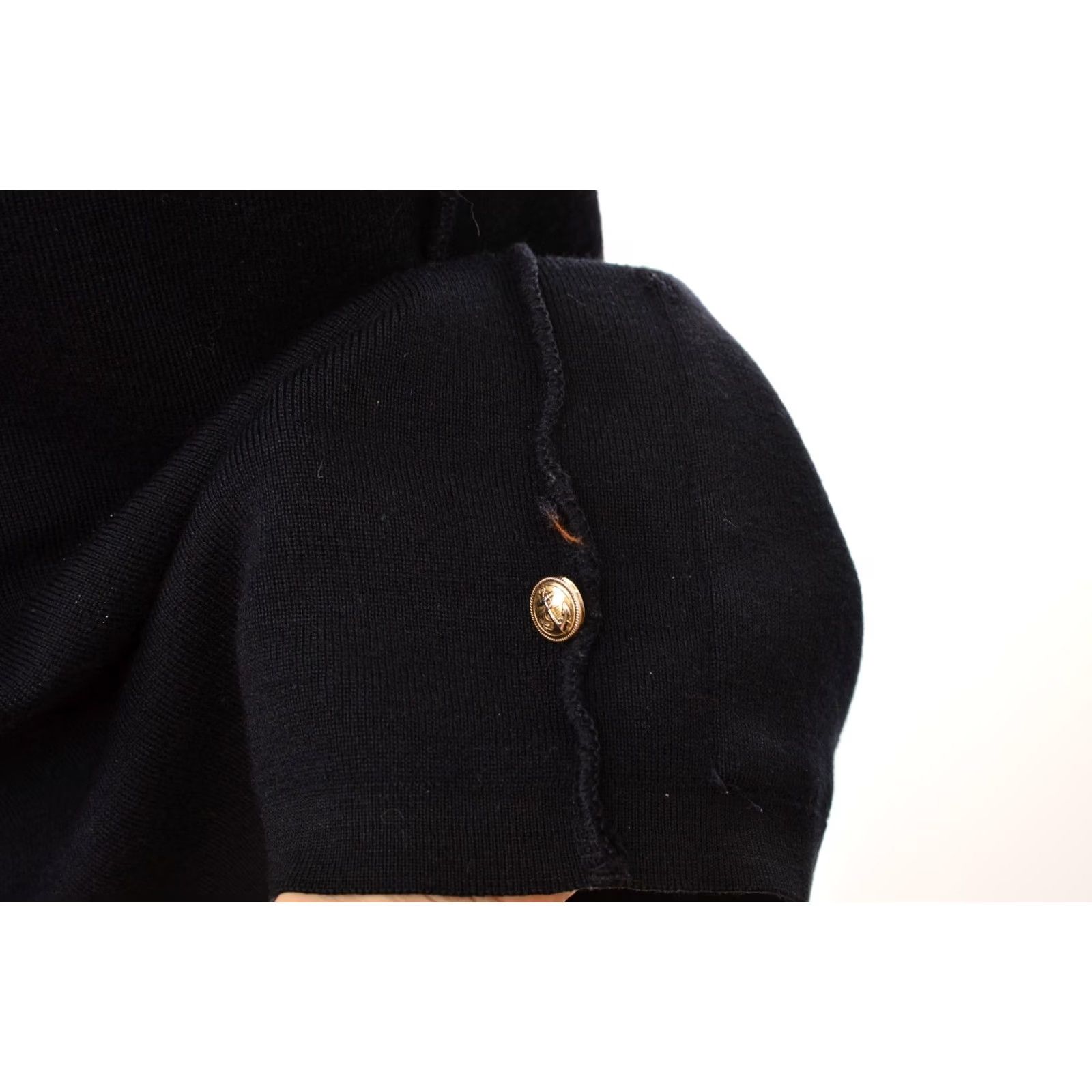 Vintage DDP Unisex Royal Mer Bretagne Wool Acrylic Blend Cardigan Sweater L Mens Womens Black Size L / US 10 / IT 46 - 6 Thumbnail