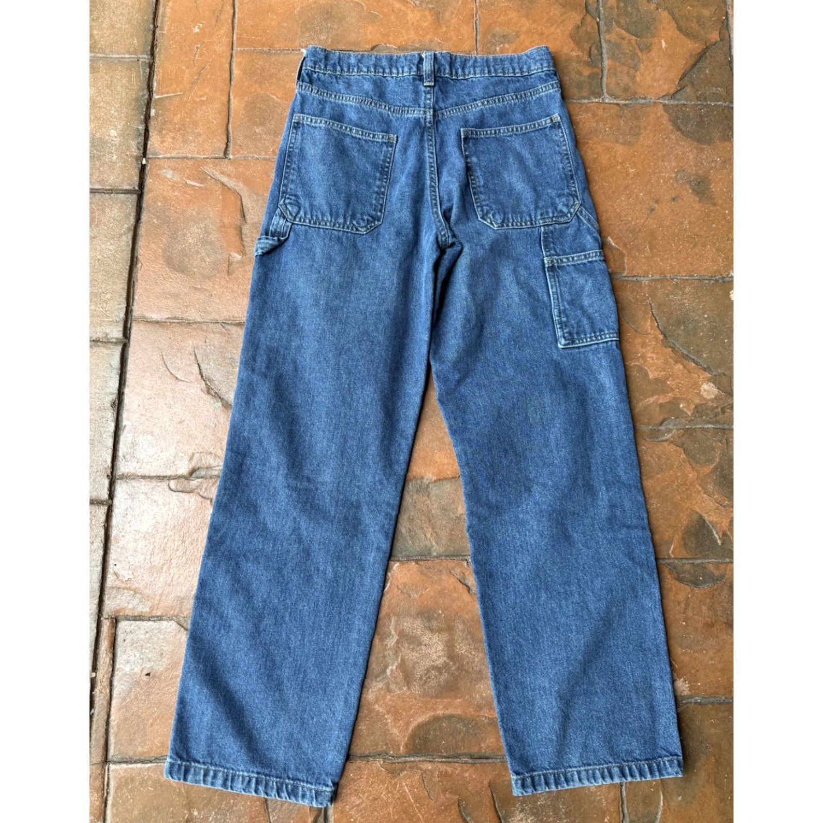 Gap VINTAGE Gap 90s Loose Carpenter Double Knee Jeans Women’s 14 Size 36" / US 14 / IT 50 - 3 Thumbnail