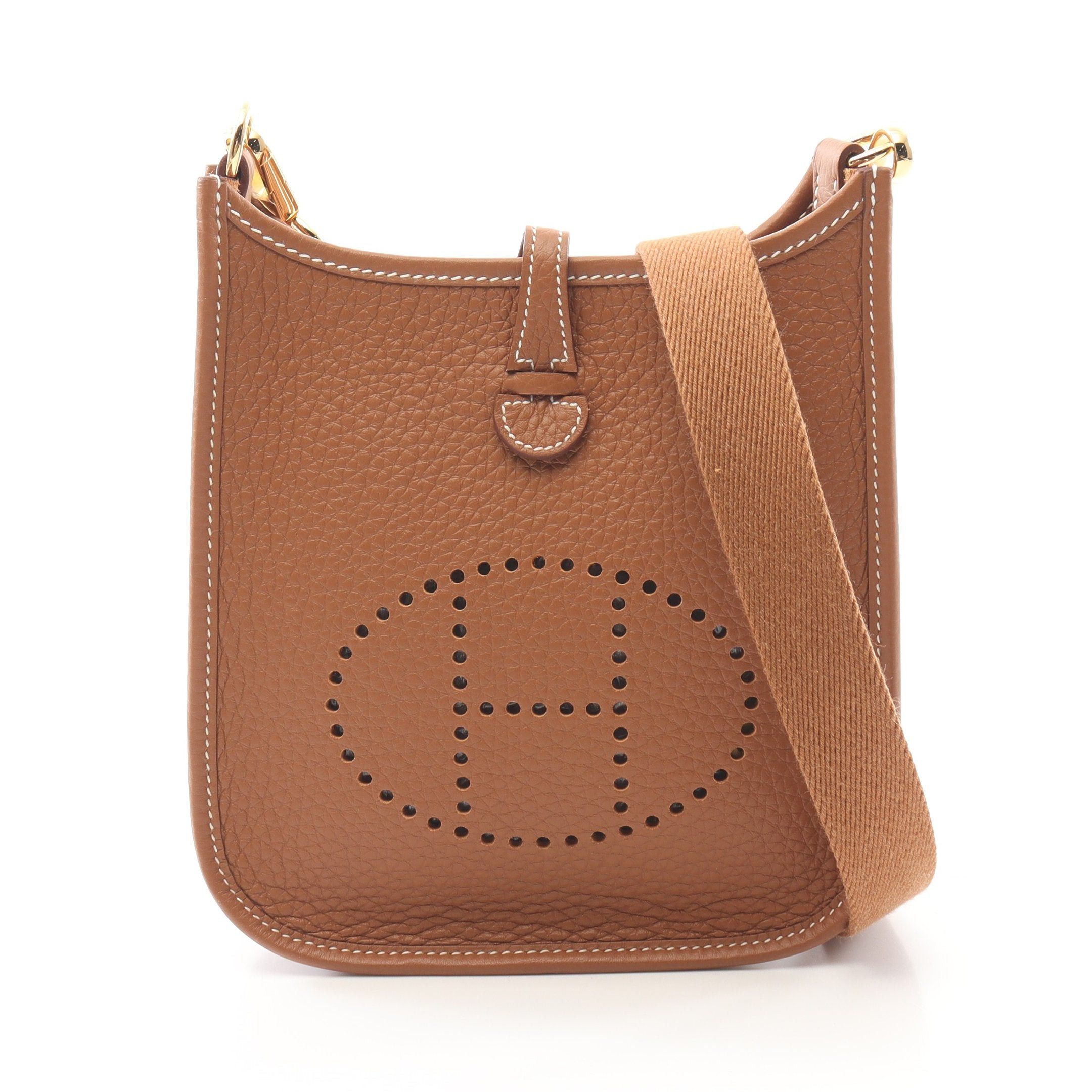 Hermes Hermes Evelyn Tpm Gold Shoulder Bag Clemence Leather Light Brown Hardware K Stamp Size ONE SIZE - 1 Thumbnail