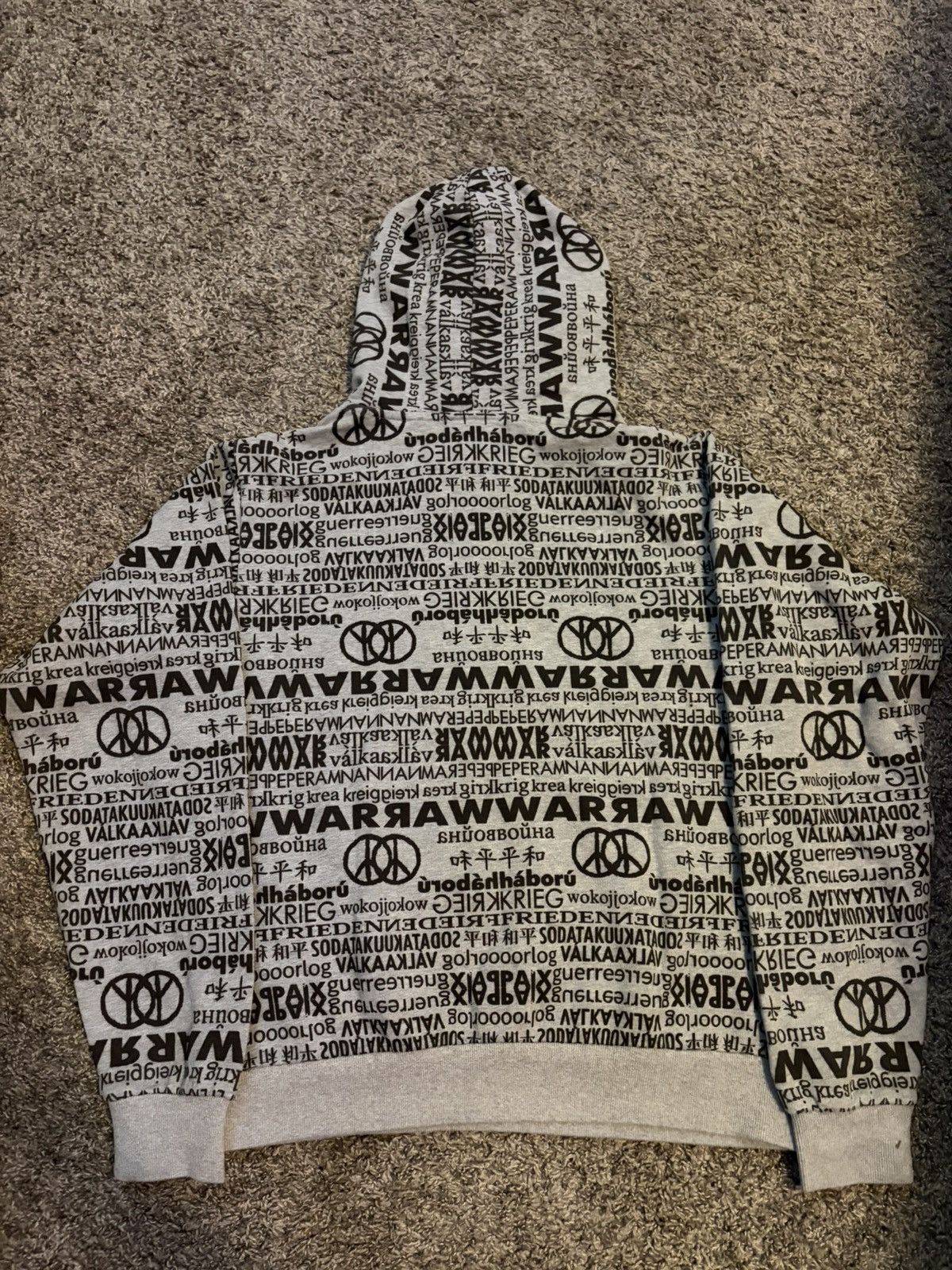 Other Peaceinwar grey protest hoodie Size US M / EU 48-50 / 2 - 2 Thumbnail