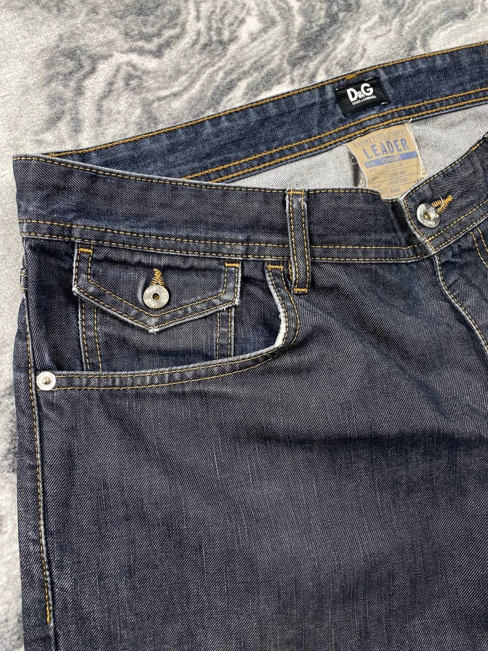 Dolce & Gabbana Vintage Dolce & Gabbana Denim Jeans Baggy Y2K Metal Logo DG Size US 34 / EU 50 - 6 Thumbnail