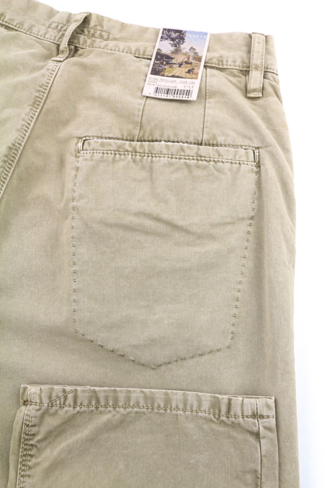 Nudie Jeans KHAKI REGULAR W28/L32 Mid Beige Chino Trousers 81934 Size US 28 / EU 44 - 5 Thumbnail