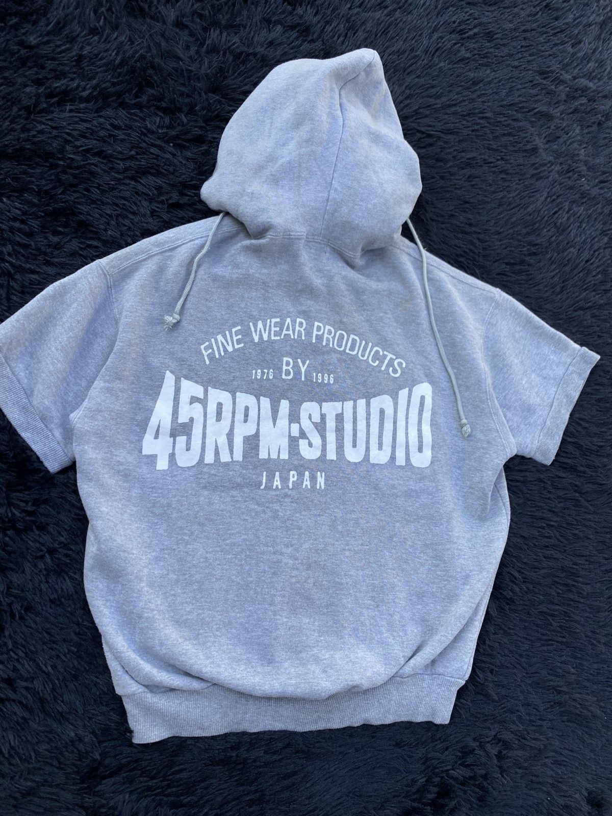 45rpm Rare Vintage 45RPM Studio Short Sleeve Sweater Hoodie Size US S / EU 44-46 / 1 - 5 Thumbnail