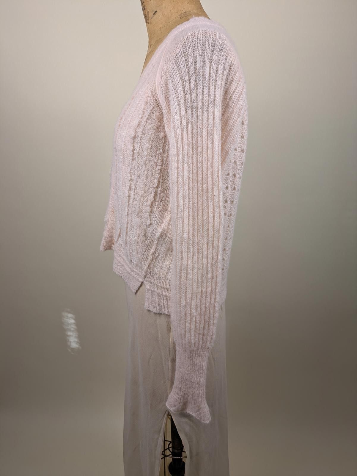 3.1 Phillip Lim Phillip Lim baby pink alpaca wool cardigan Size S / US 4 / IT 40 - 4 Thumbnail